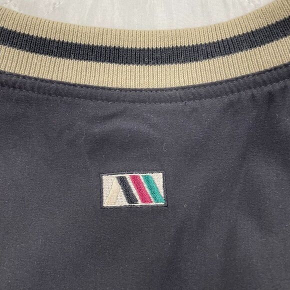 Vtg Am Player black/tan Golf windbreaked V neck pullover XL - Picture 3 of 4